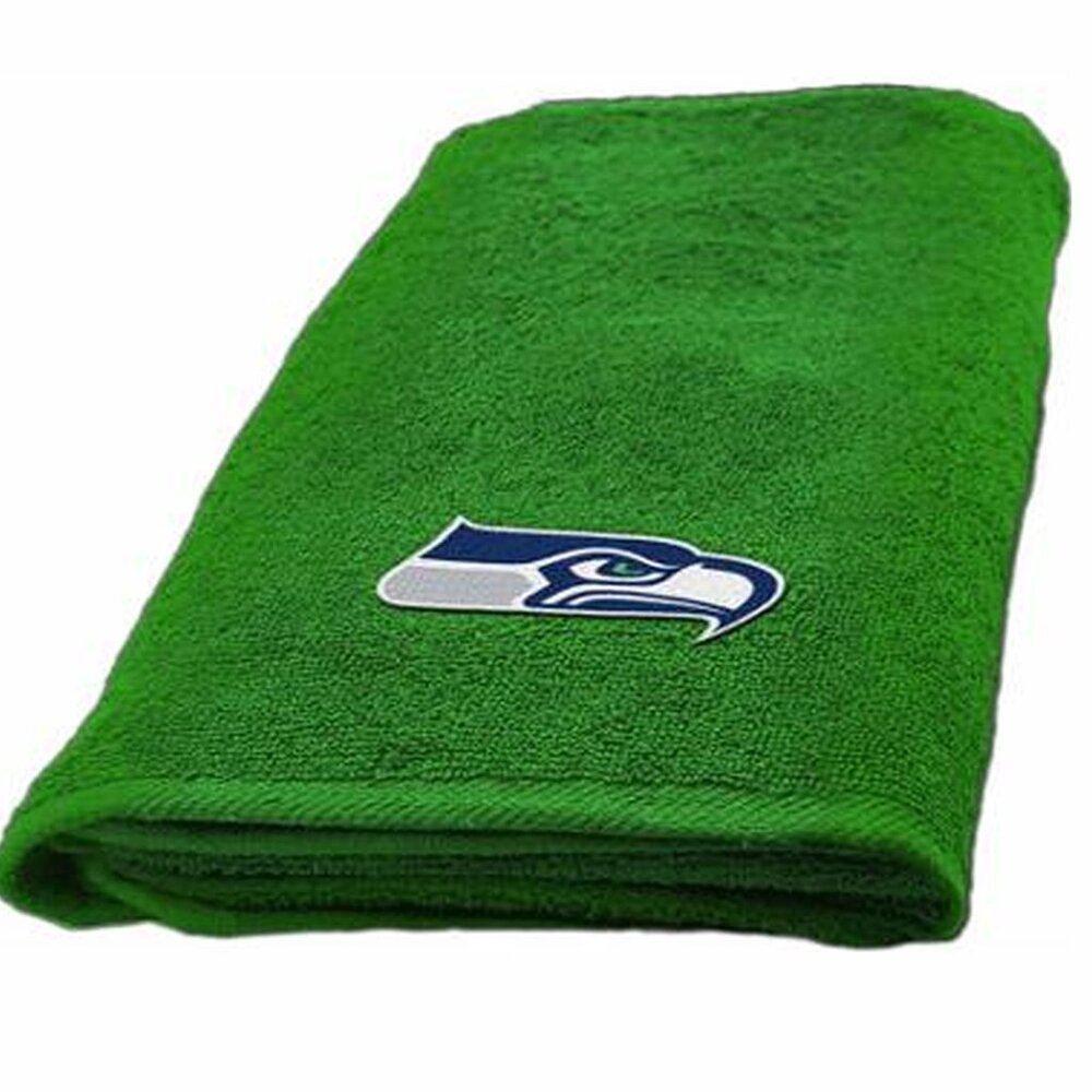 Seattle Seahawks Hand Towel measures 15 x 26 inches